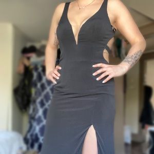 Long black dress